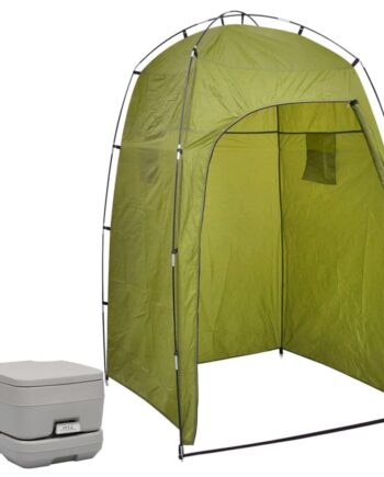 Bærbart Campingtoilet Med Telt 10 10