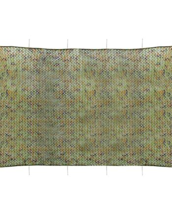 Camouflagenet Med Opbevaringstaske 5x8   Grøn