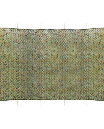 Camouflagenet Med Opbevaringstaske 6x7   Grøn
