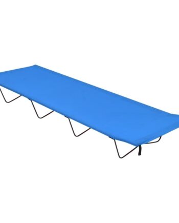 Campingseng 180x60x19 Cm Oxfordstof Og Stål Blå