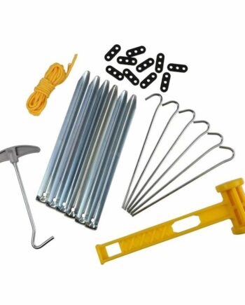 Regatta Camping Sæt Telttilbehør Med Tov  Grå Sølv Sort