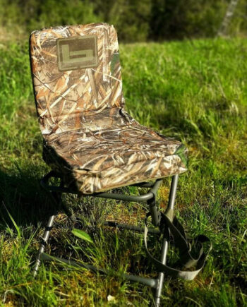 Banded Foldbar Stol Med Drejbart Sæde