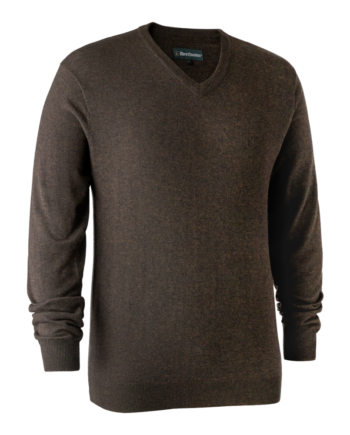 Deerhunter Kingston Striktrøje  -hals Dark Elm