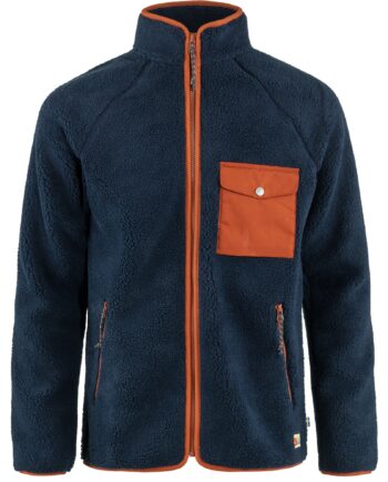 Fjällräven Vardag Pile Fleece   Navy-autumn Leaf