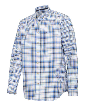 Garvock Cotton Twill Herringbone Check Shirt