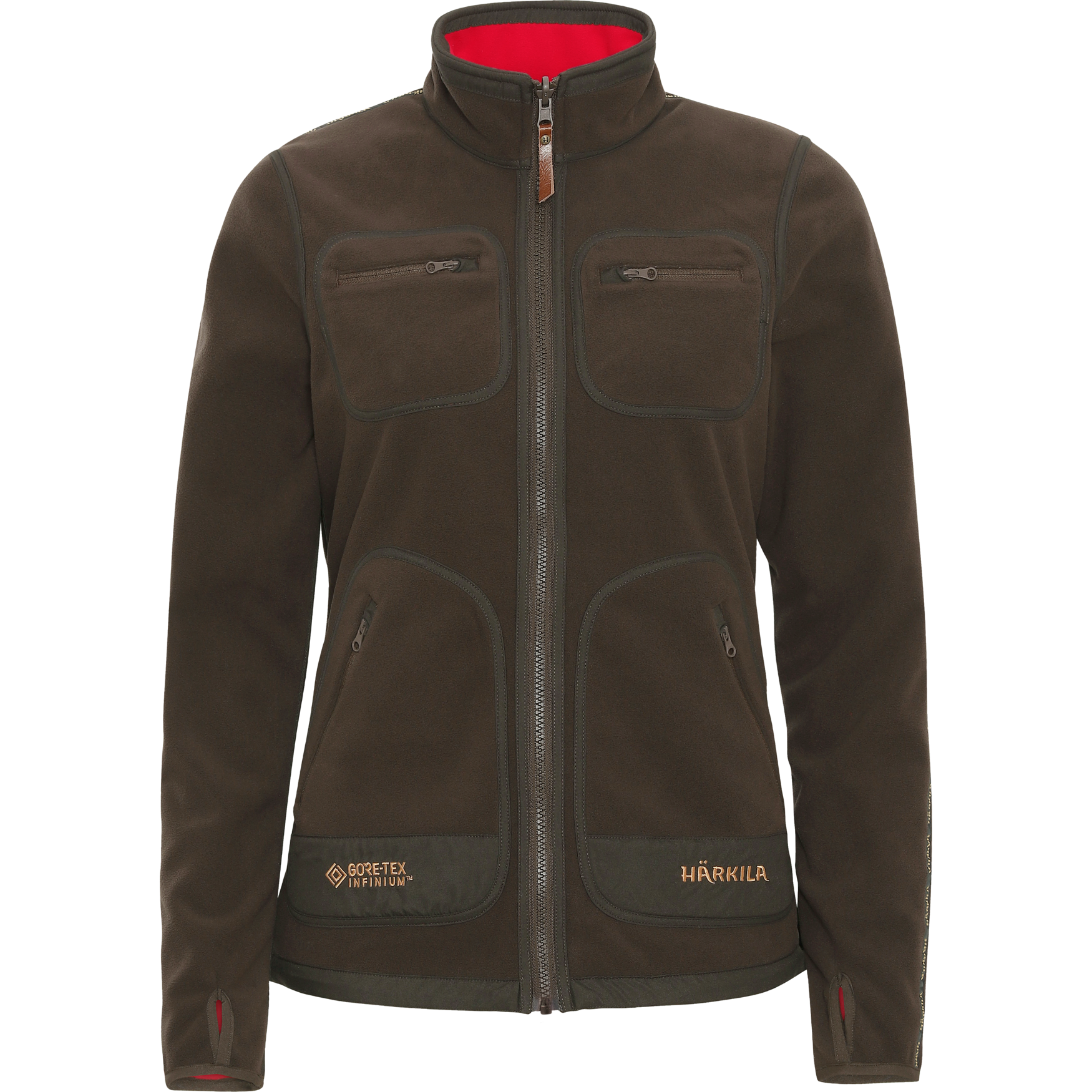 Härkila Kamko Fleece Women Brown Red