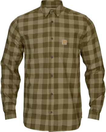 Härkila Skandinavisk    -skjorte Dark Olivecheck