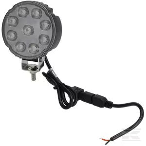 Led Arbejdslygte  27w  3420 Lumen  Rund  Hvid