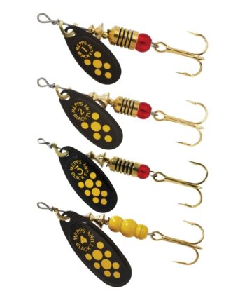 Mepps Black Fury Black Yellow Dots Str       5g