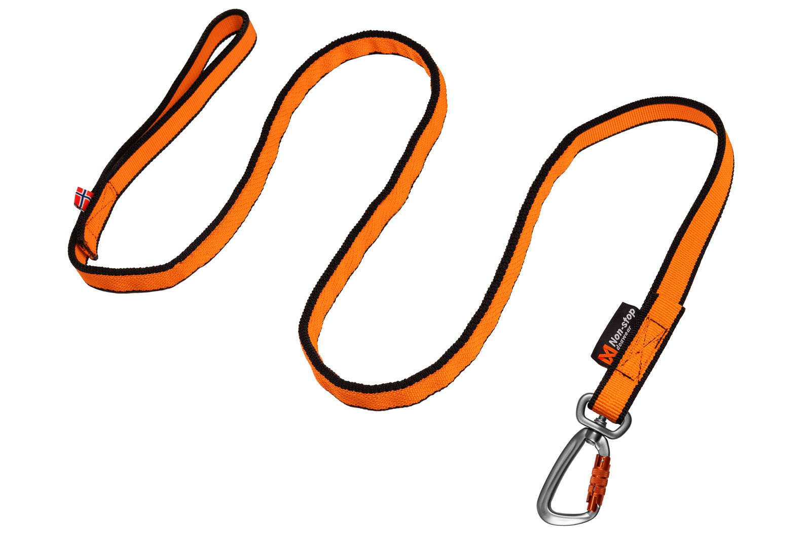 Non-stop Bungee Leash  Black Orange    0m 23mm