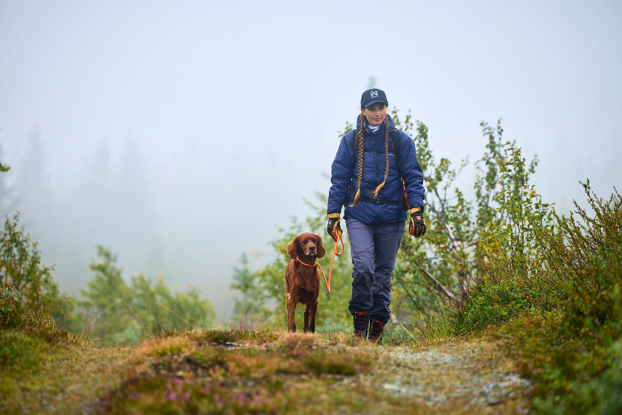 Non-stop Retriever Leash Orange   6m 8mm