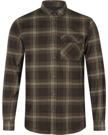 Seeland Glen Flannel Skjorte Pine Green Check