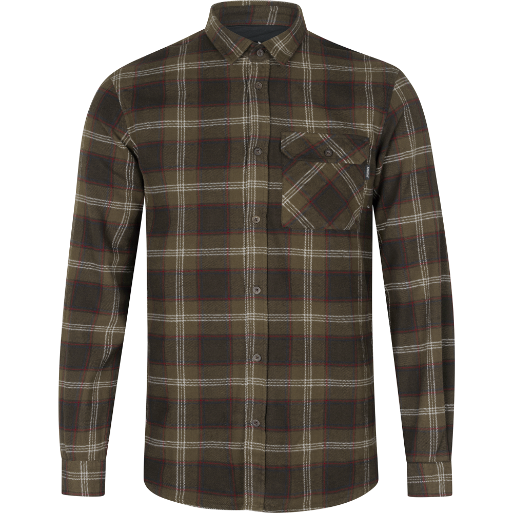 Seeland Glen Flannel Skjorte Pine Green Check