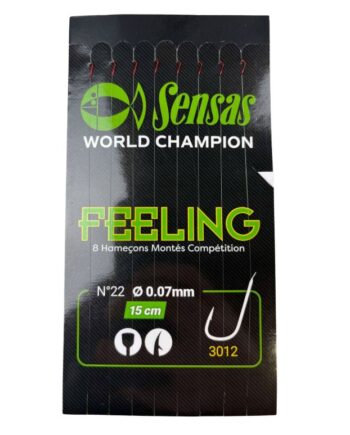 Sensas Feeling Hook To Nylon Forfang 22