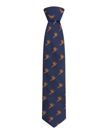 100  Silk Woven Tie Pheasants Boxed