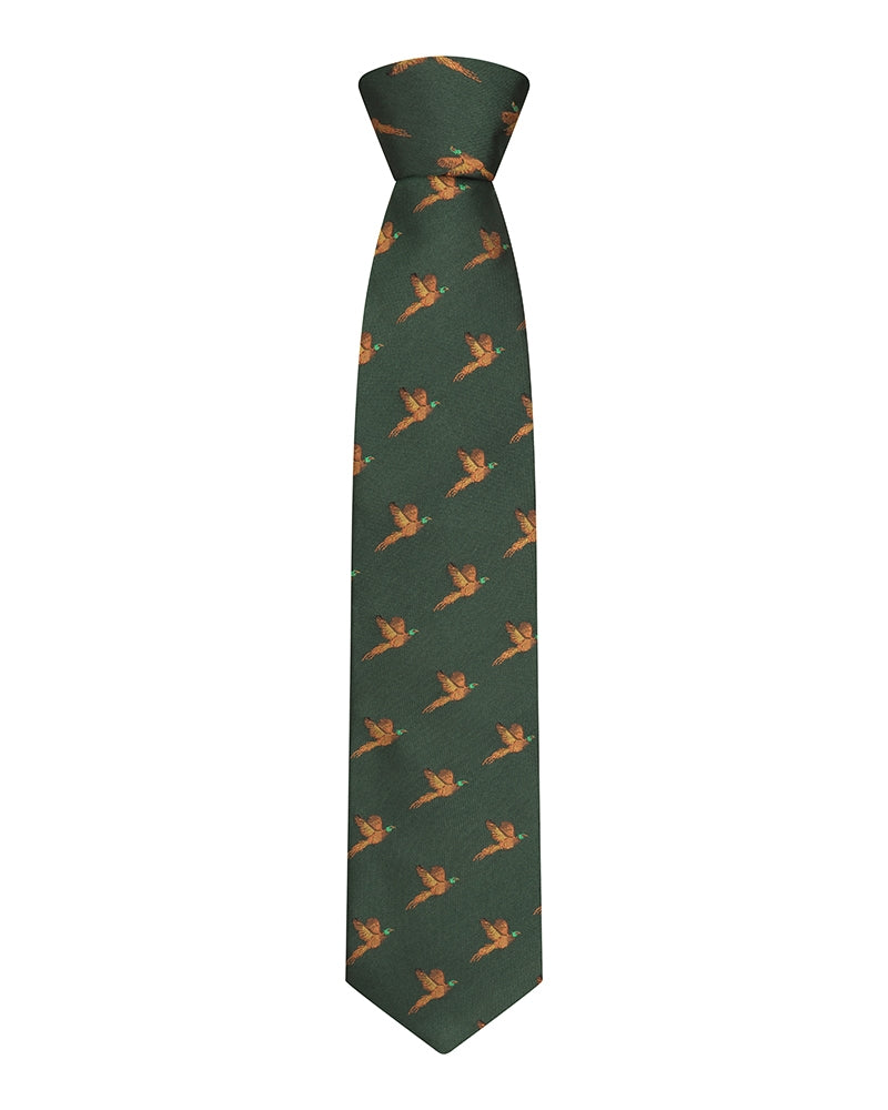 100 Silk Woven Tie Pheasants Boxed
