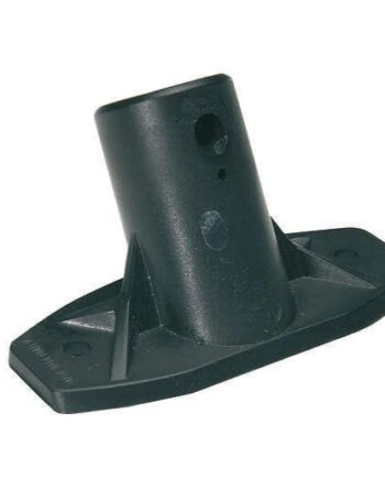 Skafteholder Med Gevind  Sort Nylon Inkl  Skruer