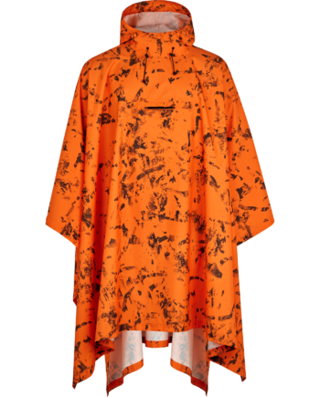 Taxus Camo Rain Poncho Invis Orange Blaze One Size