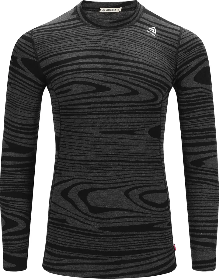 Aclima Warmwool Crew Neck   Black Motion