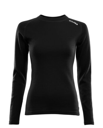 Aclima Warmwool Crew Neck   Black