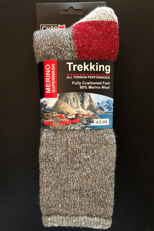 Charm Rag Merino Trekking Sokker Rød 39-42