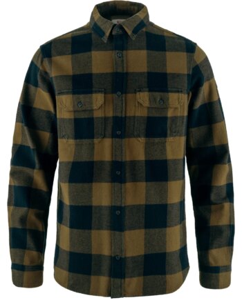 Fjällräven   Vik Heavy Flannel Herre Wood Brown-dark Navy