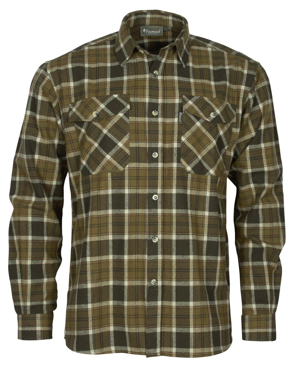 Pinewood Härjedalen Skjorte Olive Khaki