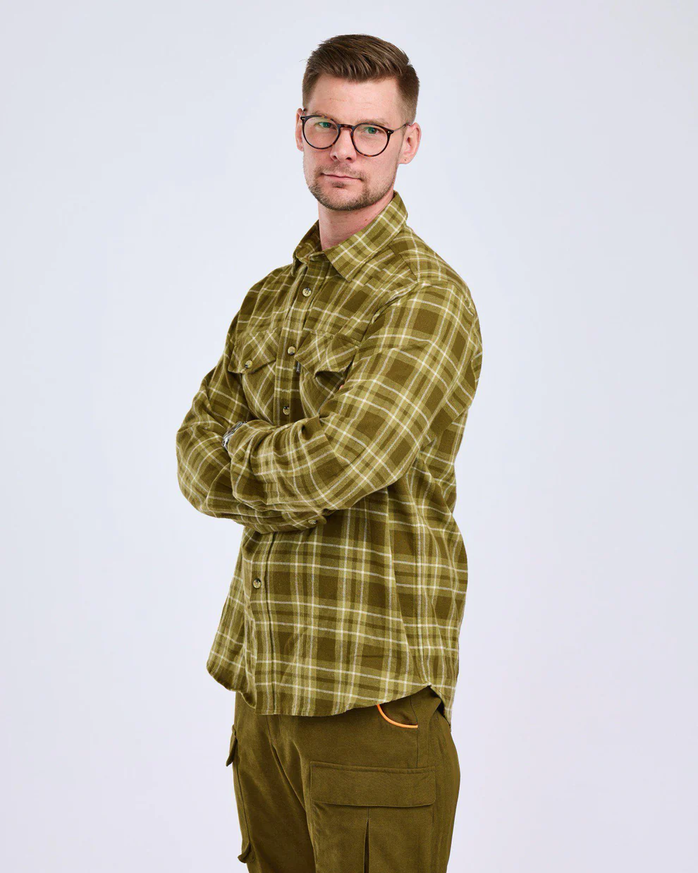 Pinewood Härjedalen Skjorte Olive Xx