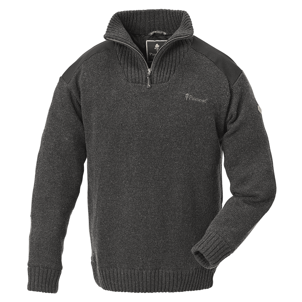 Pinewood Hurricane Sweater Grey Melange