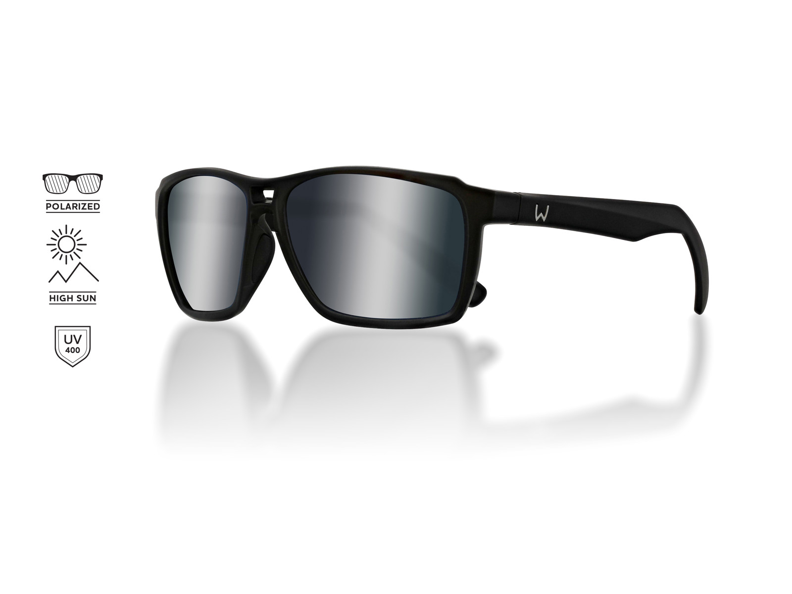 Westin W6 Street 150 Polarid Solbrille W6 Street 150 Matte Black Smoke Blue