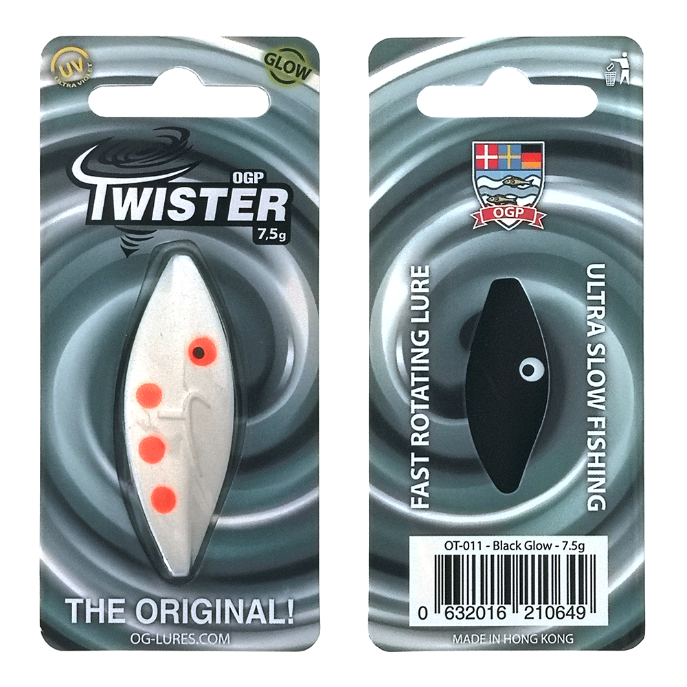 Ogp Twister 2gr Black White Glow Gennemløber