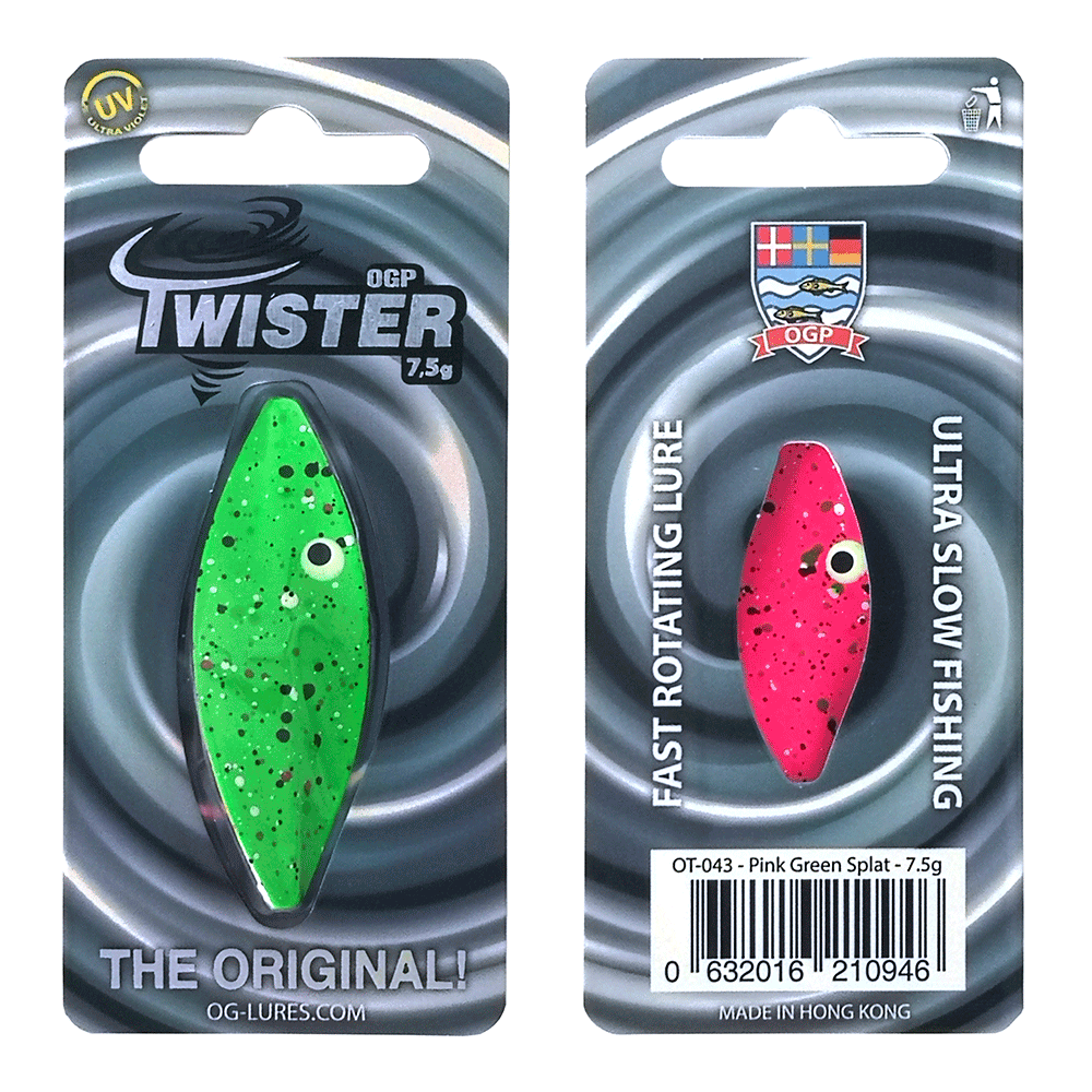 Ogp Twister 2gr Pink Green Splat Gennemløber