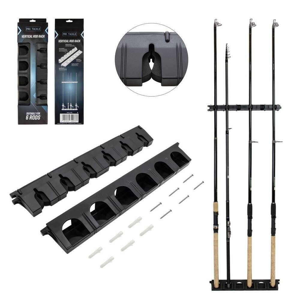 Pro Tackle Rod Rack Wall Stangholder Til Stænger Stangstativ