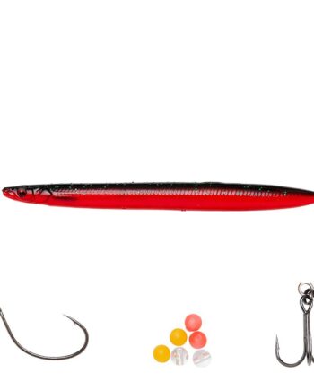 Savage Gear 3d Soft Line Thru Sandeel 12 5cm 20gr Red   Black Gennemløber