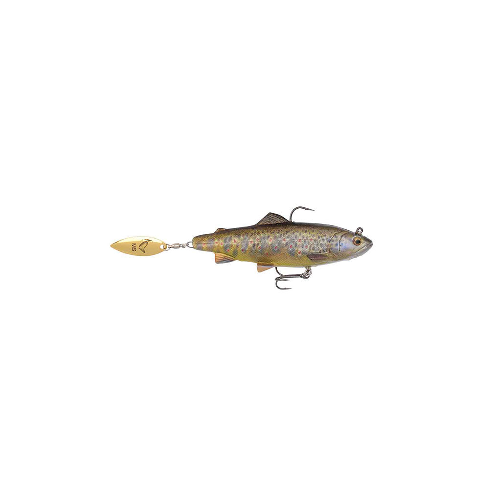 Savage Gear 4d Trout Spin Shad 14 5cm 80gr Dark Brown Trout Softbait
