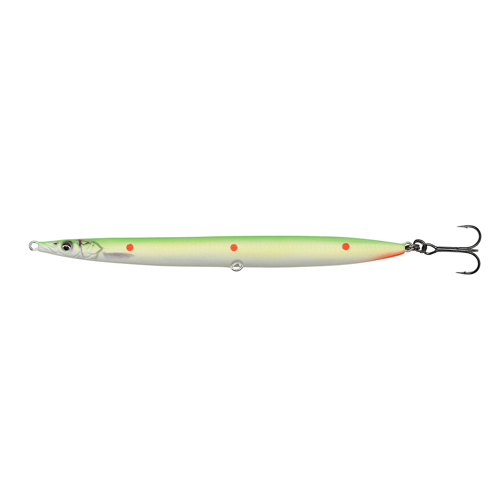 Savage Gear Sandeel Pencil Hotspot 12 5cm 19gr Flou Green Red Dots Wobler