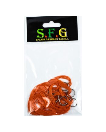 Sfg Silketråd 6stk Med Splitringe Orange Blink