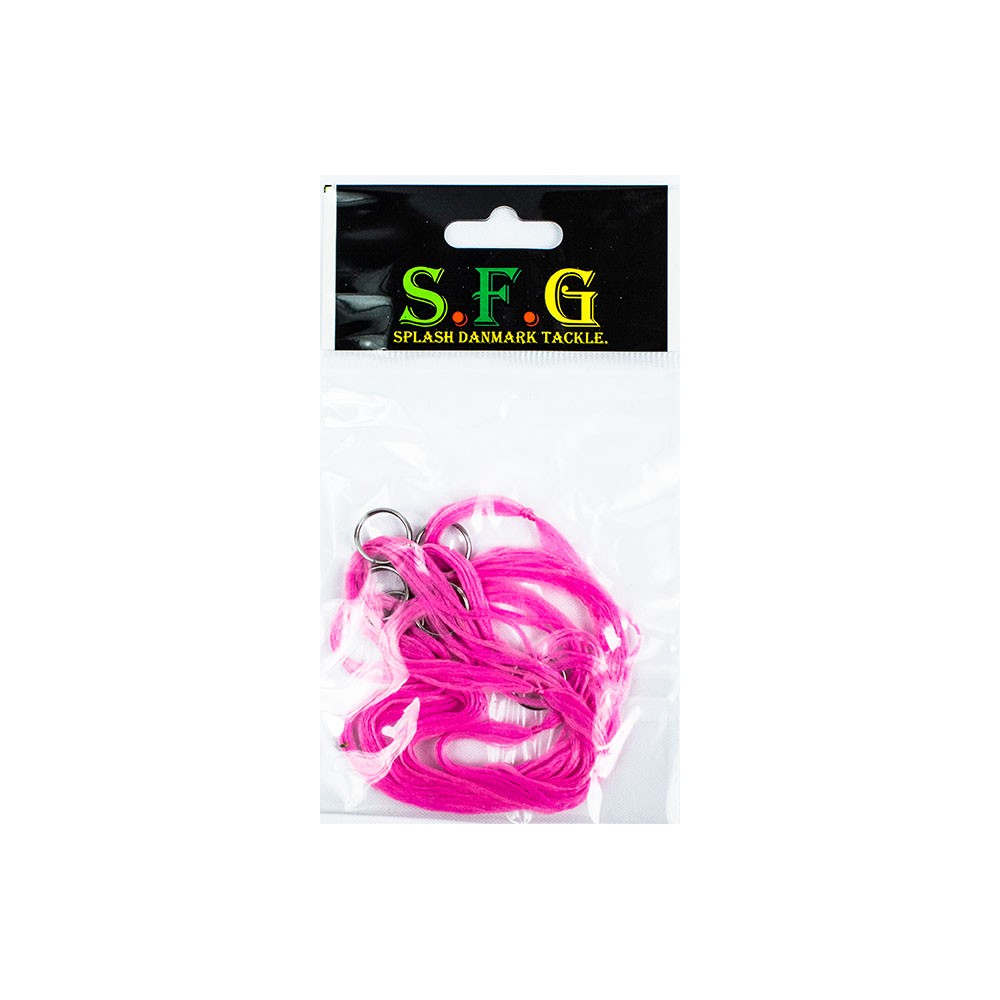 Sfg Silketråd 6stk Med Splitringe Pink Blink