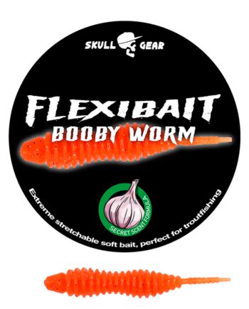 Skull Gear Flexibait Booby Worm Garlic Orange Flexibait