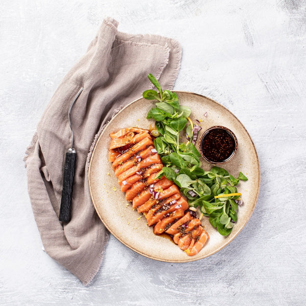 Laksesashimi Med Soyadressing Personer