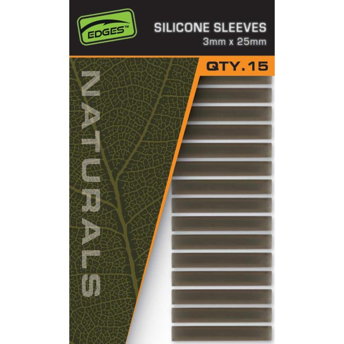 Fox Edges Naturals Silicine Sleeves 3mmx25mm