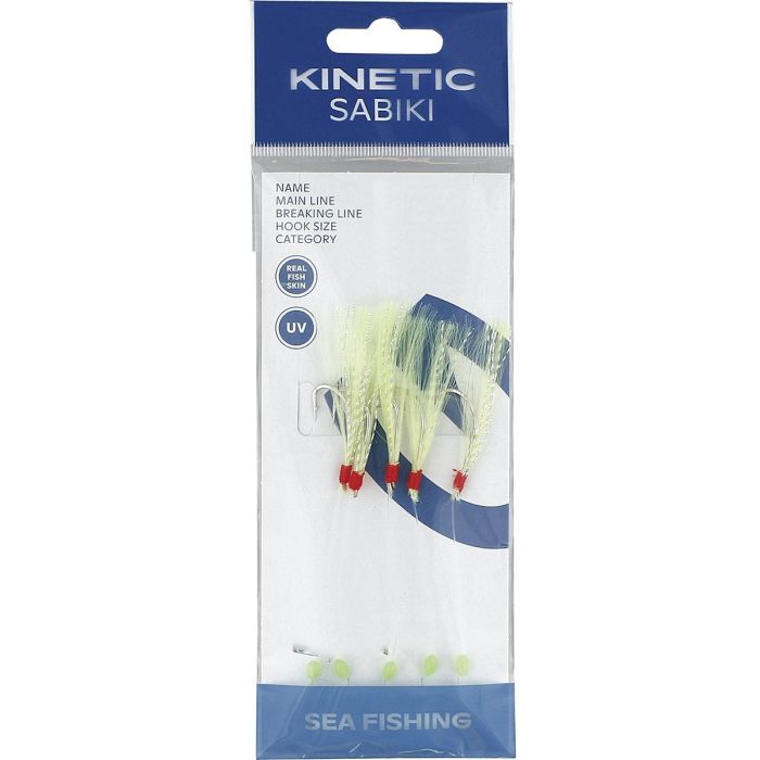 Kinetic Sabiki Nordic Mackerel Chartreuse Crystal Flash