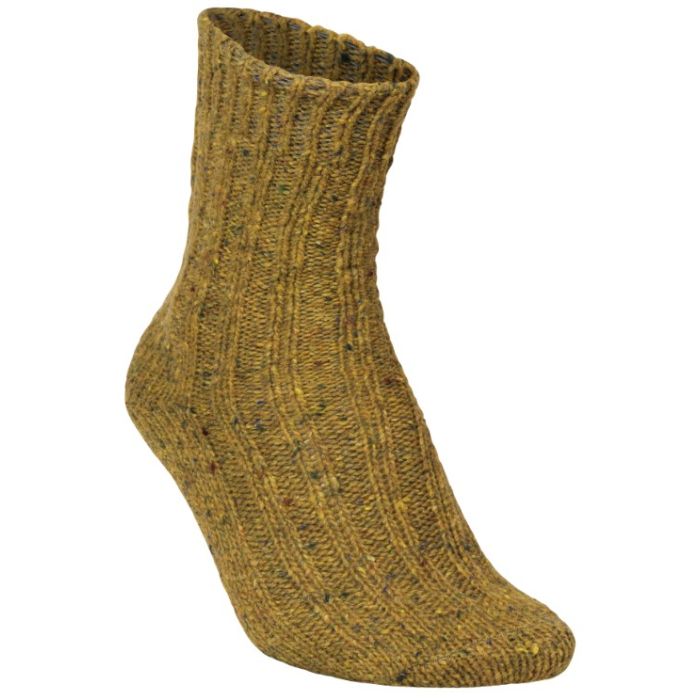 Mjm Calzini Socks Rib Soft 581 32 Wool Mix Curry