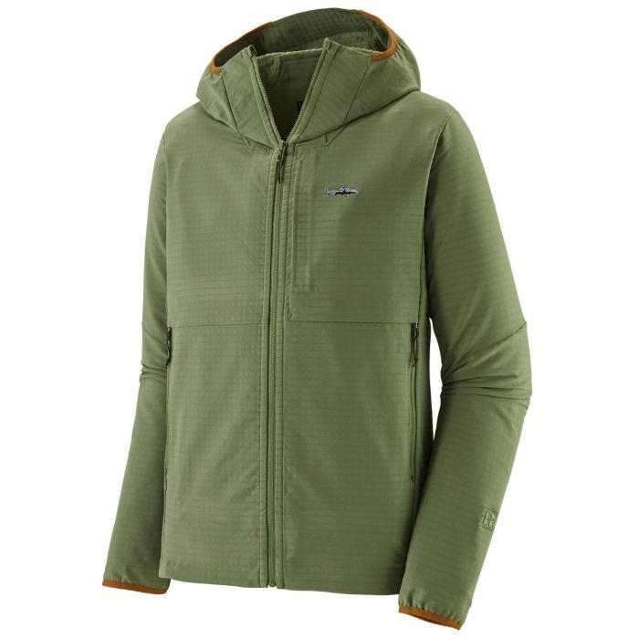 Patagonia R1 Techface Fitz Roy Trout Hoody Terrain Green