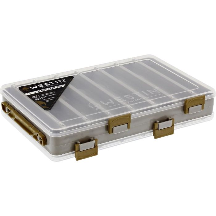 Westin W3 Lure Box Double Sided   S6 Grey Clear