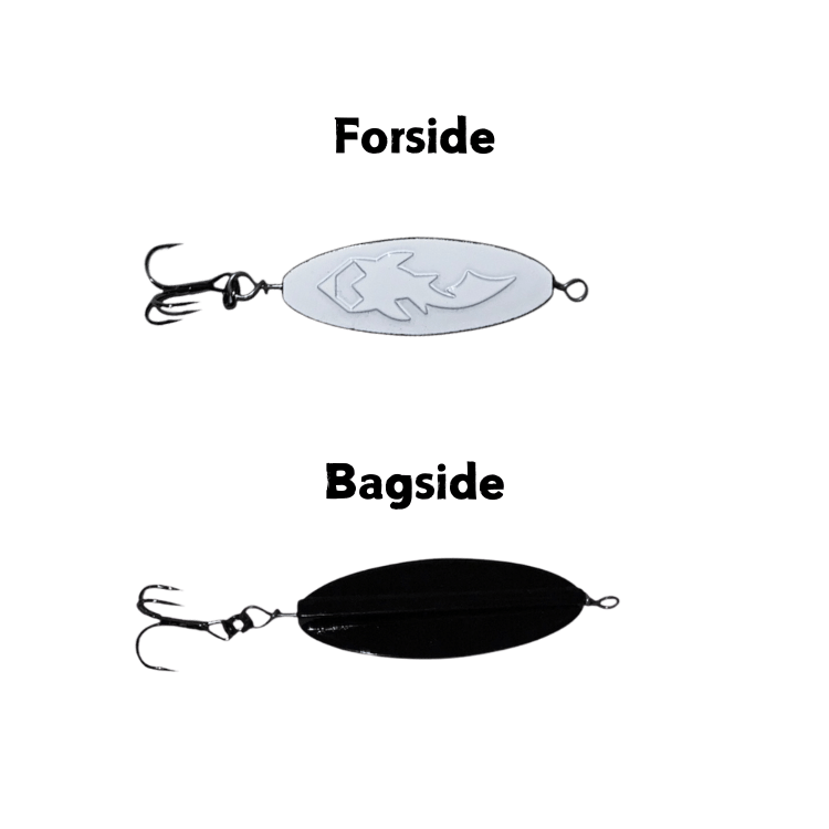 Fishnote Trout Lure Blink 7g Sort Hvid