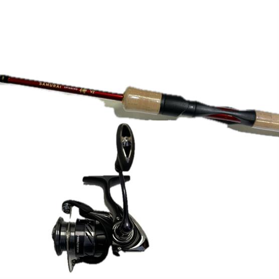 Fiskesæt Daiwa Samurai V2 Og Daiwa Ninja Bs Med Fletline  10 Fod  -32