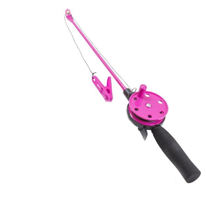 Krabbestang Med Klemme Pink