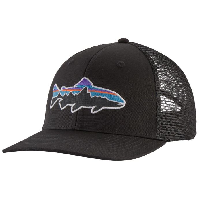 Patagonia Fitz Roy Trout Trucker Cap Black