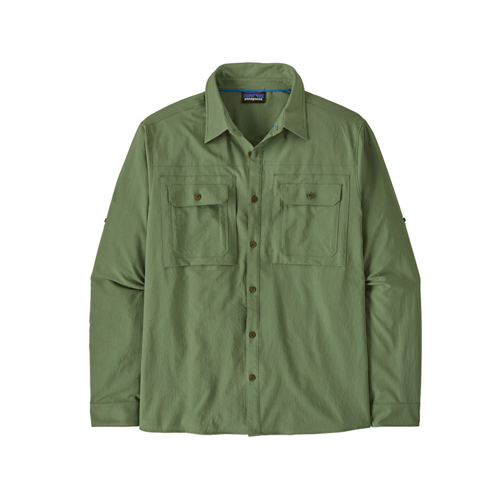 Patagonia Self Guided Sun Skjorte Ls Terrain Green